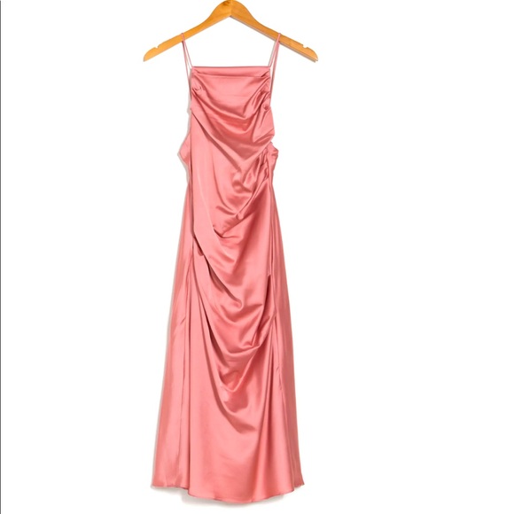 NWT Astr High Neck Sleeveless Midi Dress - Picture 3 of 3